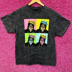 The Notorious BIG King of New York Pop Art Hip Hop Tee M